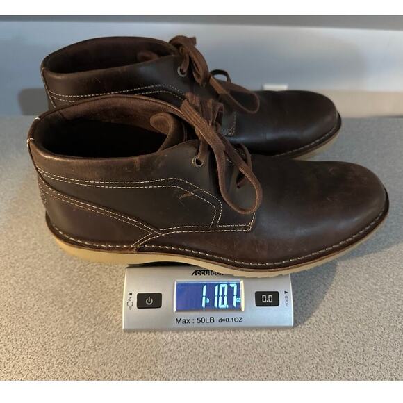 Rockport Cabot Chukka Boots Men's Sz 10.5‎ Brown Beeswax Memory Foam Lace Up EVA - Picture 9 of 9